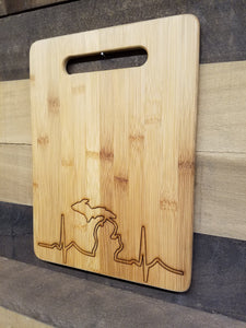 Michigan Heartbeat Cutting Board (Large)