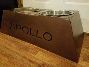 Personalized Dog Food Bowl Riser